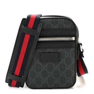 Gucci Gg Supreme Appia Calfskin Web #240627G10B